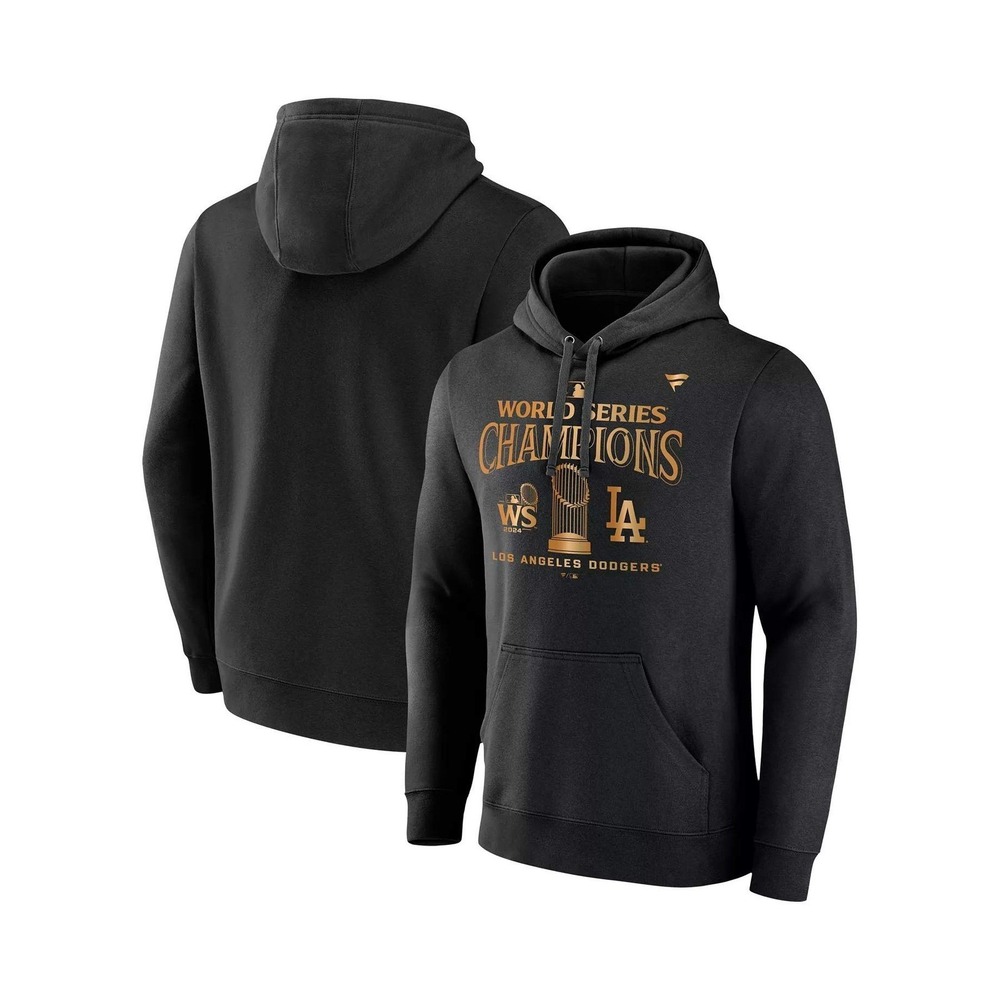 MLB Los Angeles Dodgers 2020 World Series Champions Black Hoodie Mens Size S NWT